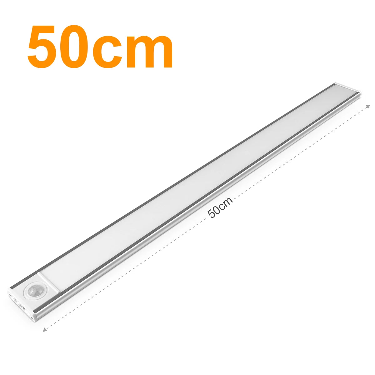 50CM 30CM LED Motion Sensor Bar Lamp USB Rechargeable Night Sensor Light CCT Dimmable Infrared Detector Wardrobe Cabinet Light