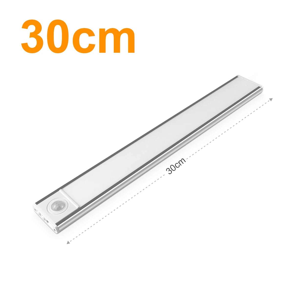 50CM 30CM LED Motion Sensor Bar Lamp USB Rechargeable Night Sensor Light CCT Dimmable Infrared Detector Wardrobe Cabinet Light