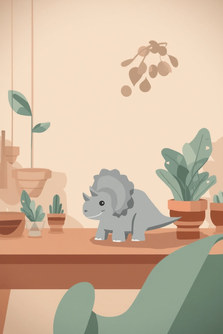 Triceratops Decorativo - Pieza 3D impresa bajo pedido