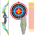 Kids Archery Set with LED Light up Bow & Arrow Target & Shield Hunting Shooting Toy for Boys Girls Summer Outdoor Sports Game 6+