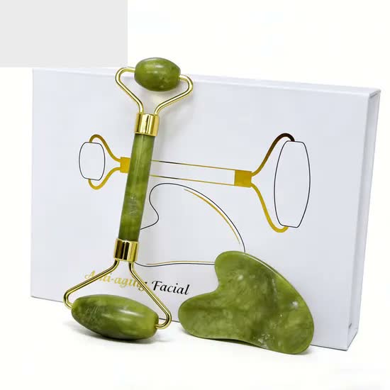 Set Gua Sha y Rodillo Facial - Ritual de Belleza en Casa